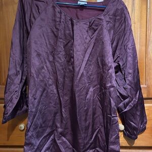 J. Jill Plum Round-Neck Blouse